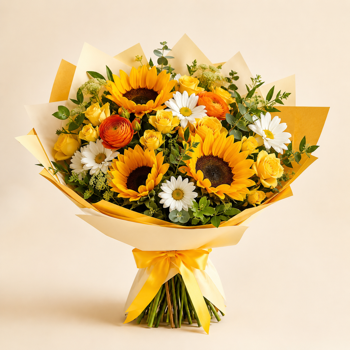 Fall sunflower bouquet and host gifts from Ultimate Creations NY in Queens