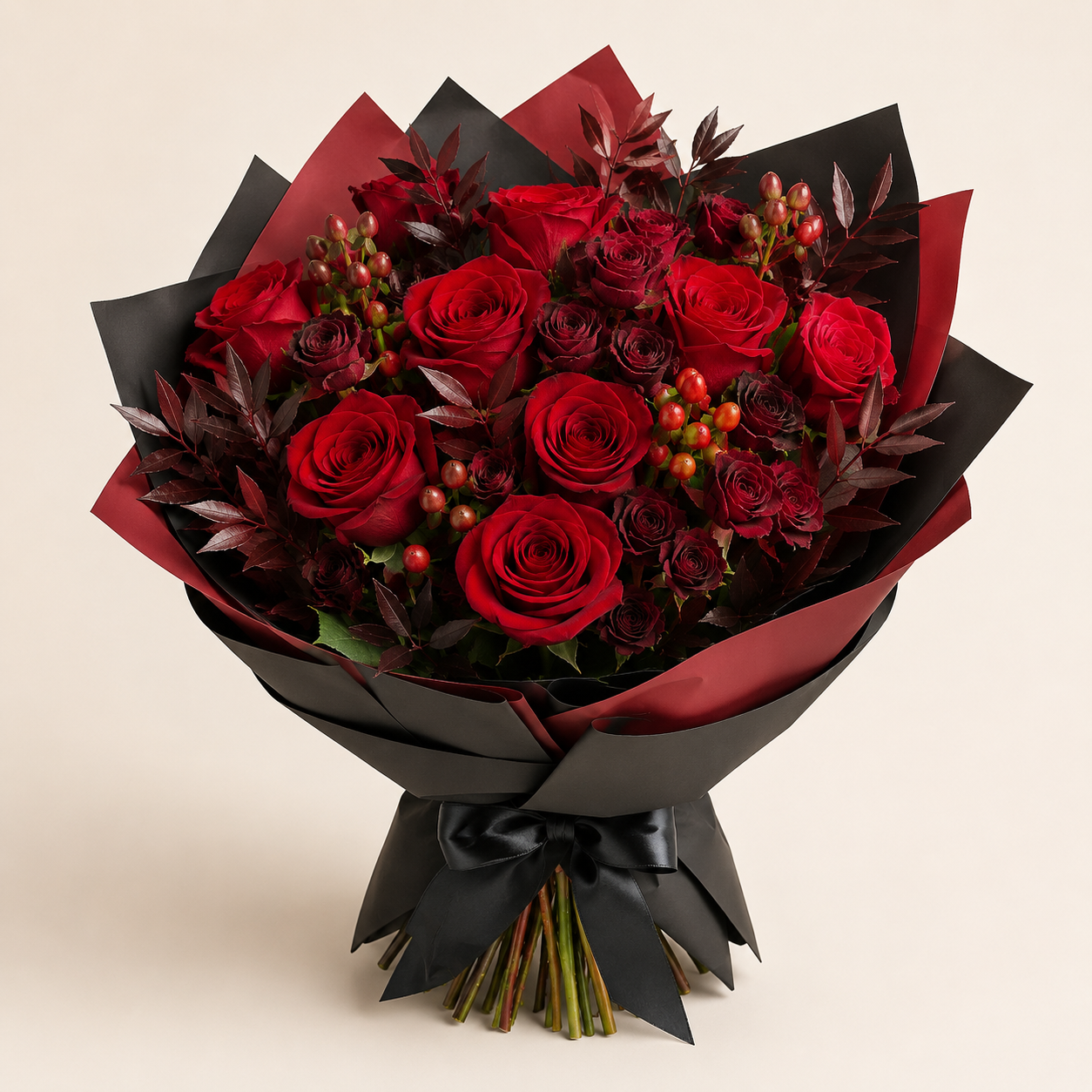 Crimson Devotion Bouquet by Ultimate Creations, a premium florist in Fresh Meadows Queens NY