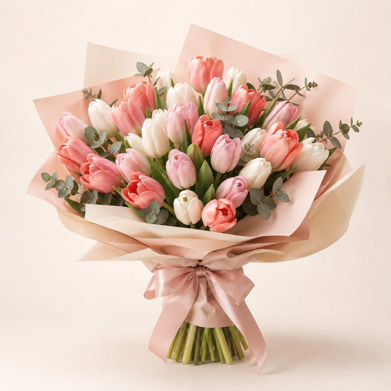 Tulip Kiss Bouquet by Ultimate Creations, a premium florist in Fresh Meadows Queens NY