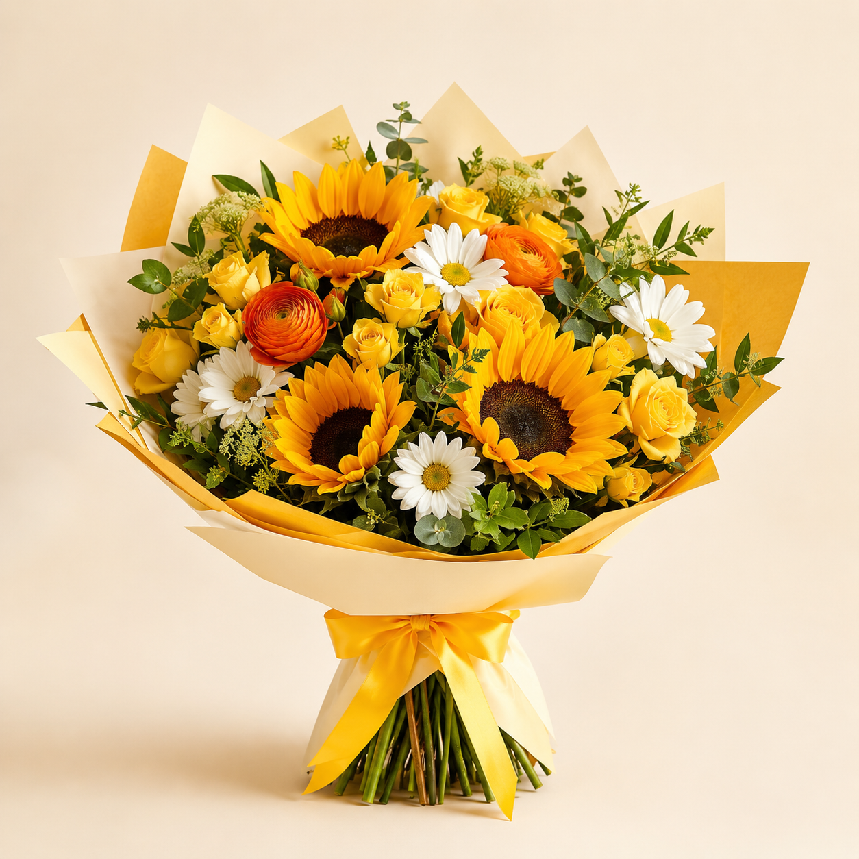 Sunflower Joy Bouquet by Ultimate Creations, a premium florist in Fresh Meadows Queens NY