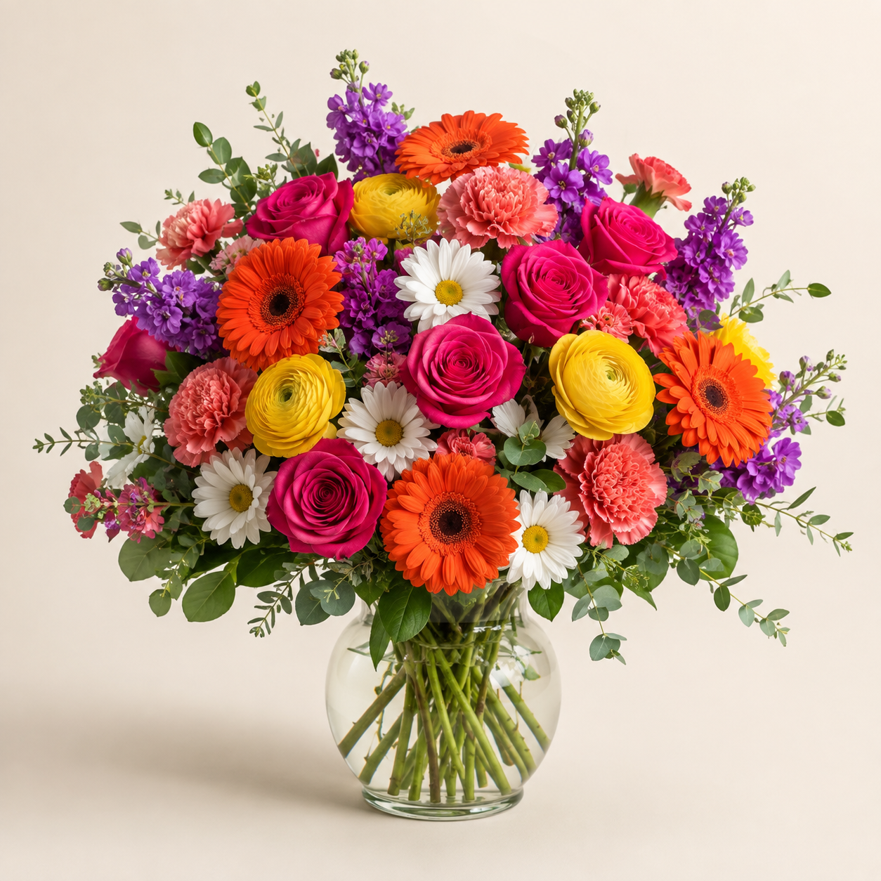 Vibrant Celebration Vase by Ultimate Creations, a premium florist in Fresh Meadows Queens NY
