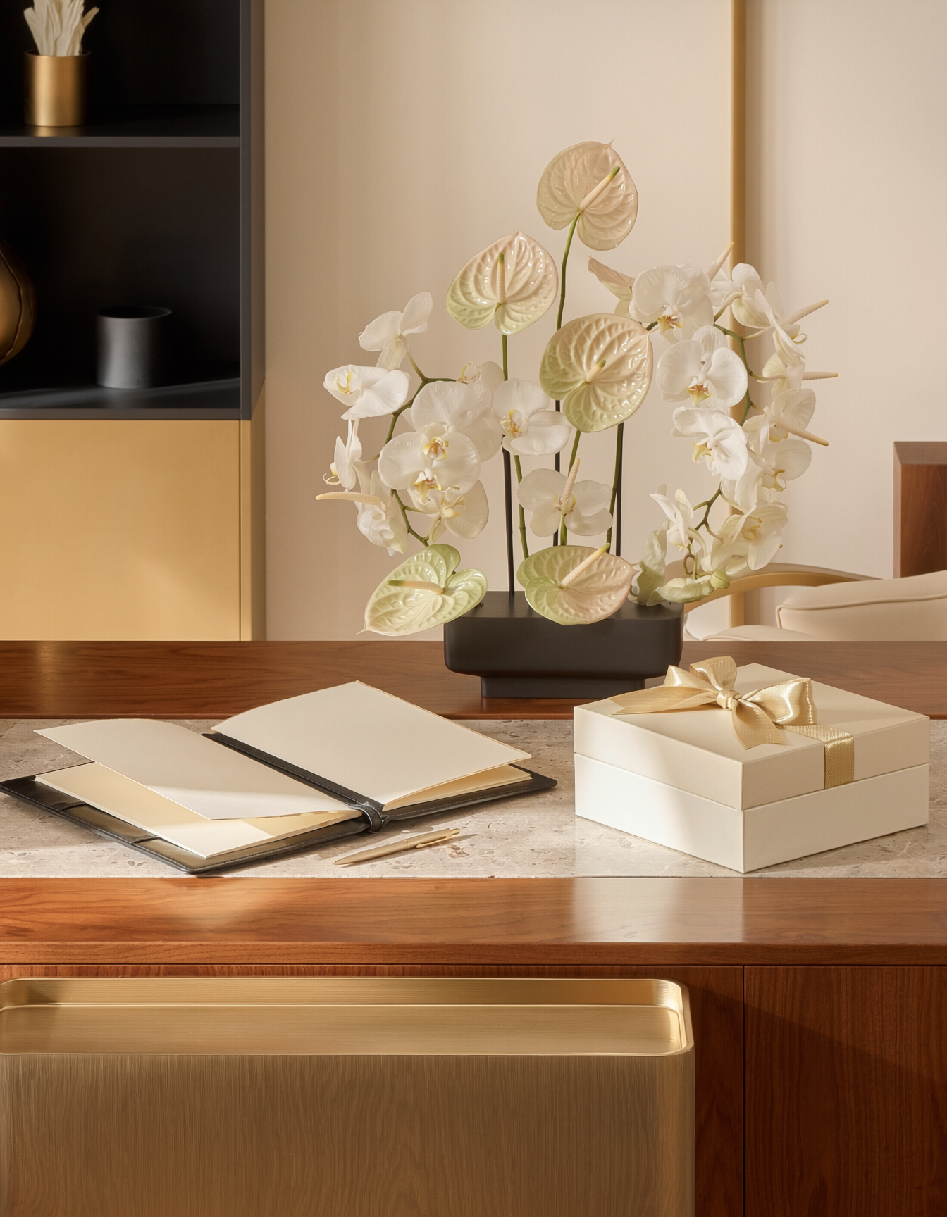 Executive Business Concierge high-touch floral gifting and recognition planning scene