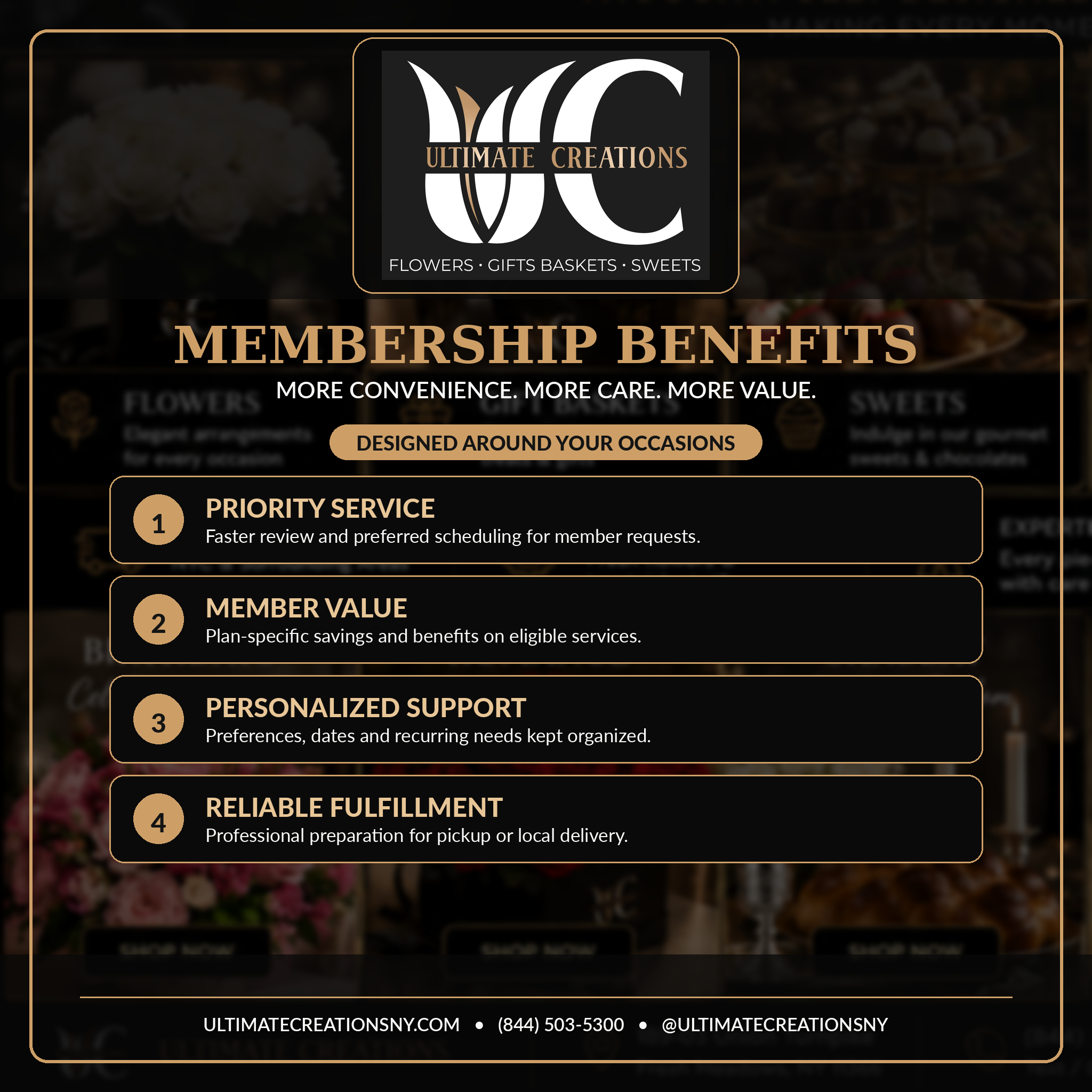 Ultimate Creations membership benefits